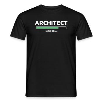 Architect Loading Professional - Men's T-Shirt - black - Front - AI Model Male 178 light (178cm)