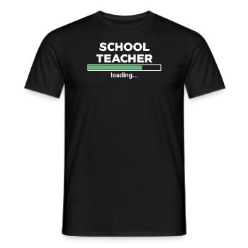 Progression du chargement de l’enseignant - T-shirt homme - noir - Devant - AI Model Male 178 light (178cm)