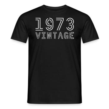 1973 Jahrgang Vintage 1973 Geburtstag 1973 retro - Männer T-Shirt - Schwarz - Vorne - AI Model Male 178 light (178cm)
