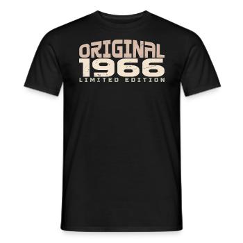 Jahrgang 1966 limitierte Auflage 1966 Geburtstag - Männer T-Shirt - Schwarz - Vorne - AI Model Male 178 light (178cm)