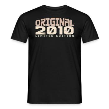 Jahrgang 2010 limitierte Auflage 2010 Geburtstag - Männer T-Shirt - Schwarz - Vorne - AI Model Male 178 light (178cm)