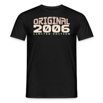 Jahrgang 2006 limitierte Auflage 2006 Geburtstag - Männer T-Shirt - Schwarz - Vorne - AI Model Male 178 light (178cm)