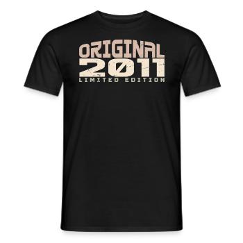 Jahrgang 2011 limitierte Auflage 2011 Geburtstag - Männer T-Shirt - Schwarz - Vorne - AI Model Male 178 light (178cm)