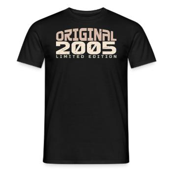Jahrgang 2005 limitierte Auflage 2005 Geburtstag - Männer T-Shirt - Schwarz - Vorne - AI Model Male 178 light (178cm)