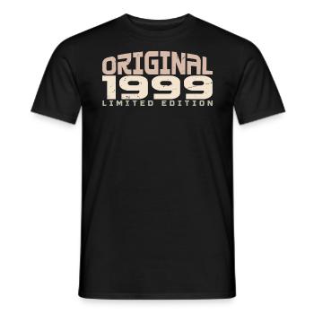 Jahrgang 1999 limitierte Auflage 1999 Geburtstag - Männer T-Shirt - Schwarz - Vorne - AI Model Male 178 light (178cm)