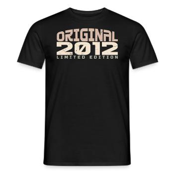 Jahrgang 2012 limitierte Auflage 2012 Geburtstag - Männer T-Shirt - Schwarz - Vorne - AI Model Male 178 light (178cm)