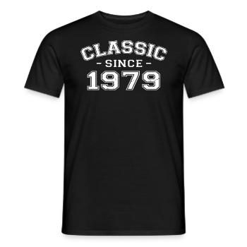 Vintage 1979 Geburtstagsgeschenk 1979 Klassiker - Männer T-Shirt - Schwarz - Vorne - AI Model Male 178 light (178cm)