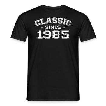 Vintage 1985 cadeau d’anniversaire 1985 classique - T-shirt homme - noir - Devant - AI Model Male 178 light (178cm)