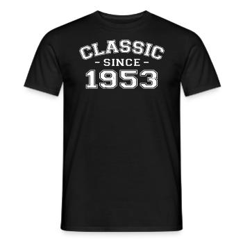 Vintage 1953 Geburtstagsgeschenk 1953 Klassiker - Männer T-Shirt - Schwarz - Vorne - AI Model Male 178 light (178cm)