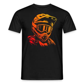 MTB Mountain Bike Cyclist Mountain Bike - Men's T-Shirt - black - Front - AI Model Male 178 light (178cm)