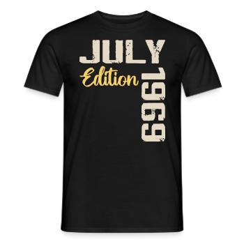 Juillet 1969 Chemise D’anniversaire Juillet 1969 - T-shirt homme - noir - Devant - AI Model Male 178 light (178cm)