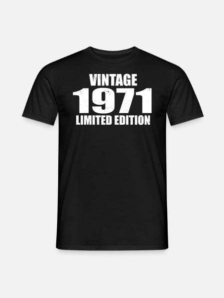 Millésime 1971 Anniversaire 1971 - Rétro 1971 - T-shirt homme - noir