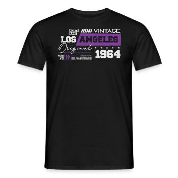1964 Vintage Born Legend 60's Anniversaire - T-shirt homme - noir - Devant - AI Model Male 178 light (178cm)