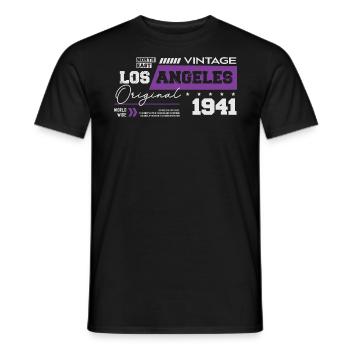 1941 Vintage Born Legend 83 Birthday - Men's T-Shirt - black - Front - AI Model Male 178 light (178cm)