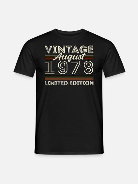 August 1978 Legende seit August 1978 Vintage 1978 - Männer T-Shirt - Schwarz