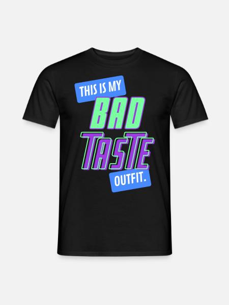 Bad Taste Theme Party Outfit - Men's T-Shirt - black
