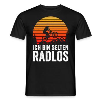 Rarement vélo sans roues vélo de montagne vélo de route vélo - T-shirt homme - noir - Devant - AI Model Male 178 light (178cm)