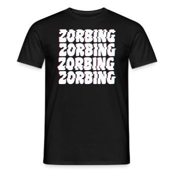 Glitched Zorbing Sport - T-shirt homme - noir - Devant - AI Model Male 178 light (178cm)
