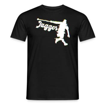 Glitched Funny Jugger - T-shirt homme - noir - Devant - AI Model Male 178 light (178cm)