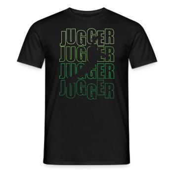 Funny Sport Jugger - Men's T-Shirt - black - Front - AI Model Male 178 light (178cm)