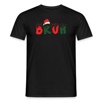 Bruh Christmas - Men's T-Shirt - black - Front - AI Model Male 178 light (178cm)