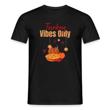 Erntedankfest der Türkei - Männer T-Shirt - Schwarz - Vorne - AI Model Male 178 light (178cm)