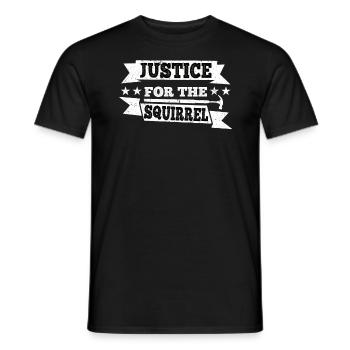 Justice For P'nut Peanut Squirrel Lovers Wife And - Men's T-Shirt - black - Front - AI Model Male 178 light (178cm)