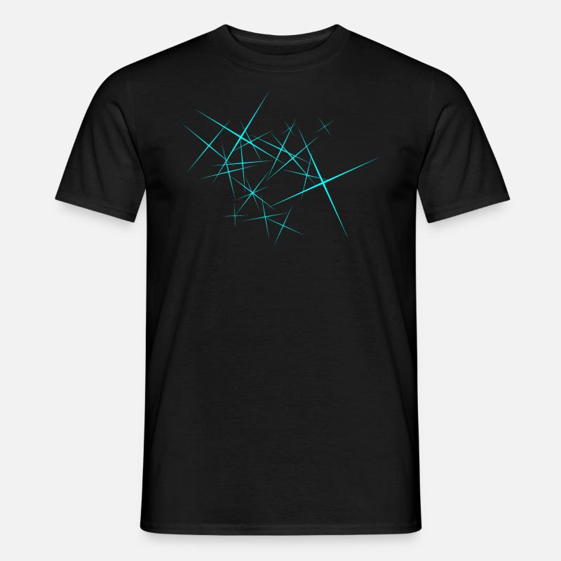 Sternen Muster - Galaxie Nachthimmel - Männer T-Shirt - Schwarz