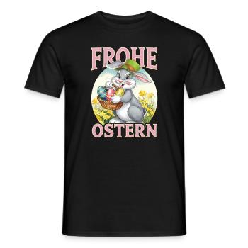 Frohe Ostern 2025 Lustiges Oster - Männer T-Shirt - Schwarz - Vorne - AI Model Male 178 light (178cm)