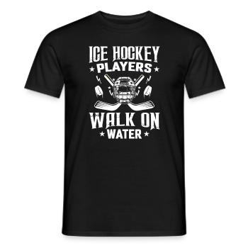 Hockey sur glace Hockey sur glace Drôle Sarcastique - T-shirt homme - noir - Devant - AI Model Male 178 light (178cm)