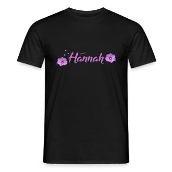 Hannah Geburtstag Hannah - Männer T-Shirt - Schwarz - Vorne - AI Model Male 178 light (178cm)