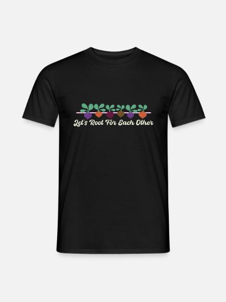 Wir wollen uns gegenseitig unterstützen und die - Männer T-Shirt - Schwarz