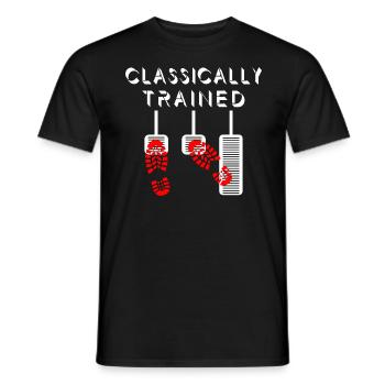 Manuelle Gangschaltung Knüppelschaltung - Männer T-Shirt - Schwarz - Vorne - AI Model Male 178 light (178cm)