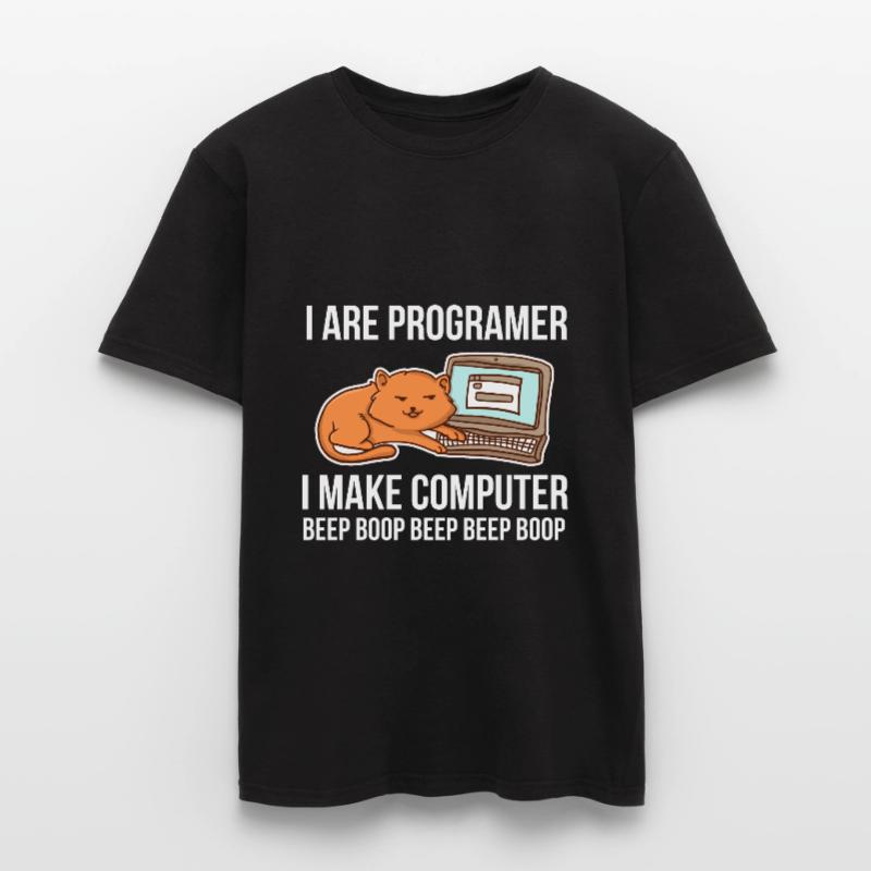 Programmeur-chat-humour pour coder et T-shirt homme