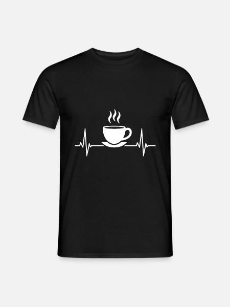Kaffee-Pulse-Designstudio - Männer T-Shirt - Schwarz
