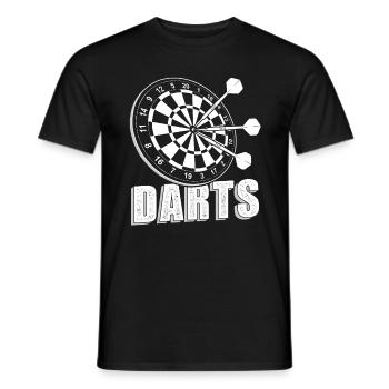 Fléchettes Fléchettes Fléchettes Cadeau Fléchettes - T-shirt homme - noir - Devant - AI Model Male 178 light (178cm)