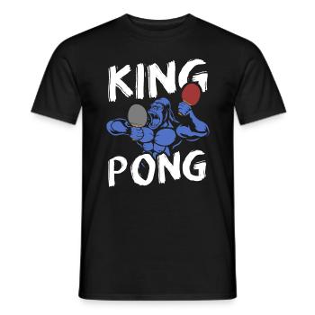 Table Tennis - King Pong | Gift for athletes - Men's T-Shirt - black - Front - AI Model Male 178 light (178cm)