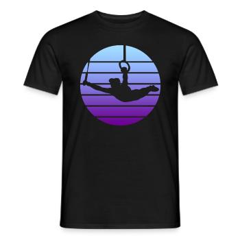Gymnastik - Turnen Retro Vintage Design - Männer T-Shirt - Schwarz - Vorne - AI Model Male 178 light (178cm)