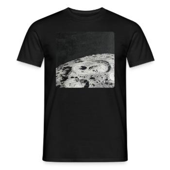 Espace lunaire Luna - T-shirt homme - noir - Devant - AI Model Male 178 light (178cm)