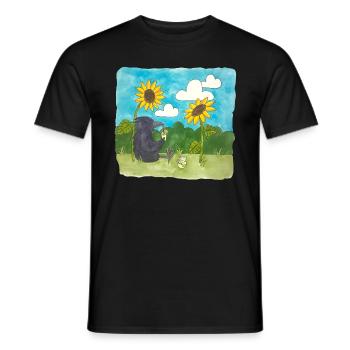Raven Sunflowers chill Limonade d’été Heure d’été - T-shirt homme - noir - Devant - AI Model Male 178 light (178cm)