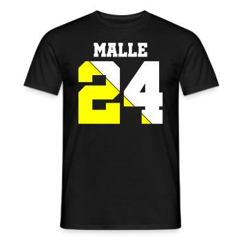 Malle 24 - T-shirt homme - noir - Devant - AI Model Male 178 light (178cm)