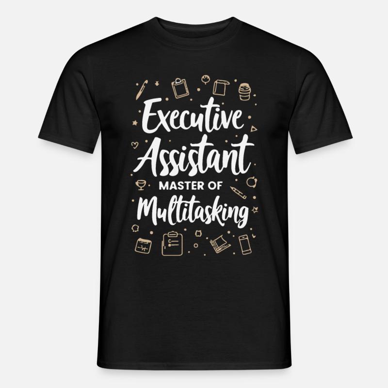 Assistent der Geschäftsführung Multitasking Expert - Männer T-Shirt - Schwarz