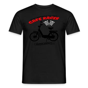 Mofa Moped Mokick Motorrad Vintage - Männer T-Shirt - Schwarz - Vorne - AI Model Male 178 light (178cm)