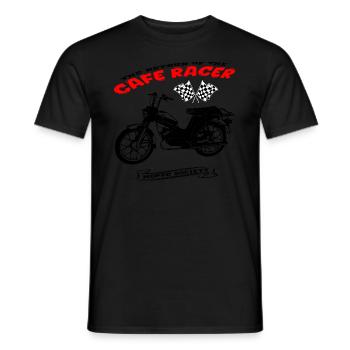 Mofa Moped Mokick Motorrad Vintage - Männer T-Shirt - Schwarz - Vorne - AI Model Male 178 light (178cm)