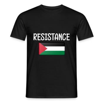 Free Palestine Palestina Falastin drapeau - T-shirt homme - noir - Devant - AI Model Male 178 light (178cm)