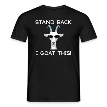 Reculez je chèvre ce drôle chèvre cool - T-shirt homme - noir - Devant - AI Model Male 178 light (178cm)