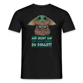 Mir nicht auf den Sack gehen du sollst Arbeit Büro - Männer T-Shirt - Schwarz - Vorne - AI Model Male 178 light (178cm)