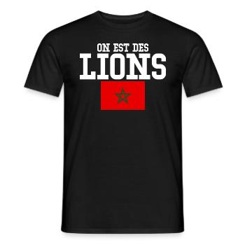 Wir sind marokkanische Löwen - Männer T-Shirt - Schwarz - Vorne - AI Model Male 178 light (178cm)