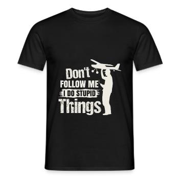 Modèle d’avion télécommandé Modèle d’avion Modèle d’avion - T-shirt homme - noir - Devant - AI Model Male 178 light (178cm)