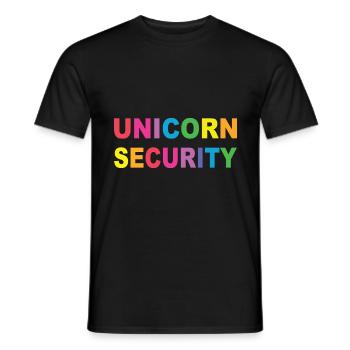 unicorn funny design women - Männer T-Shirt - Schwarz - Vorne - AI Model Male 178 light (178cm)